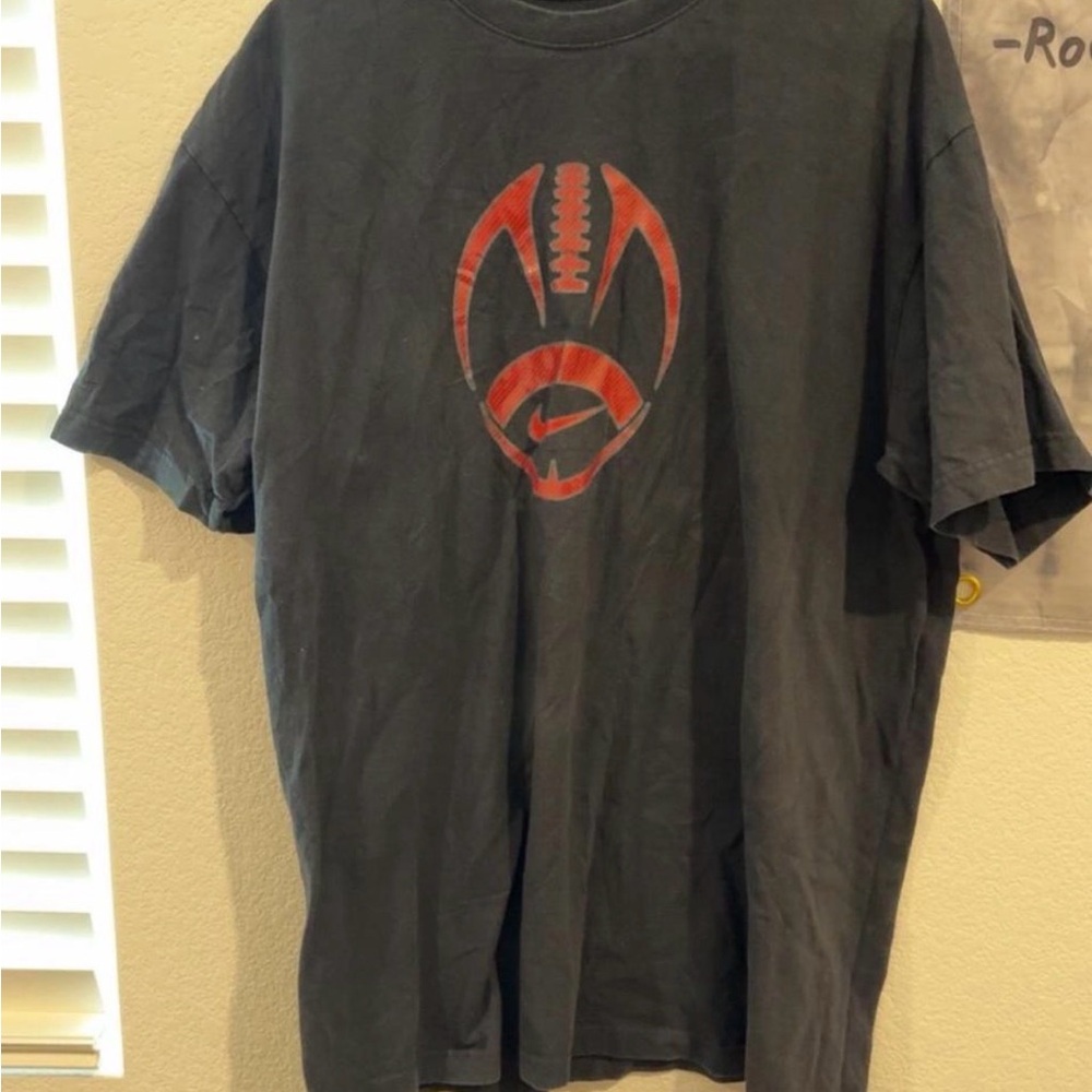 Nike Football Men's Black Graphic T-Shirt